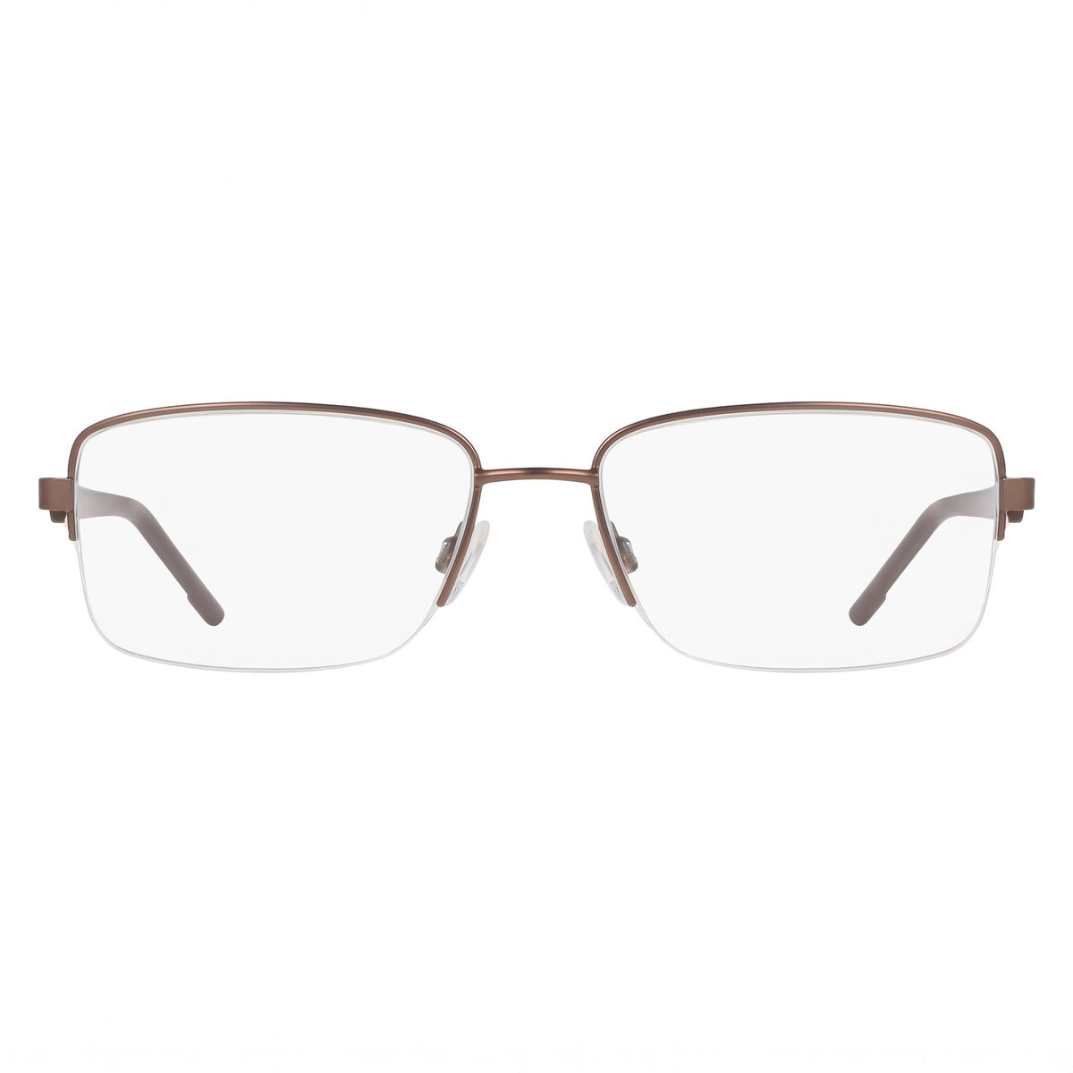 Flexon H6084 Matte Coffee Rectangle Eyeglasses Unisex, 57mm, Photo 2