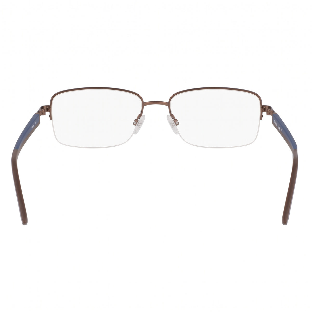 Flexon H6084 Matte Coffee Rectangle Eyeglasses Unisex, 57mm, Photo 4
