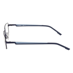 Flexon H6085 Rectangle Eyeglasses Men — side view, Blue Plastic temples