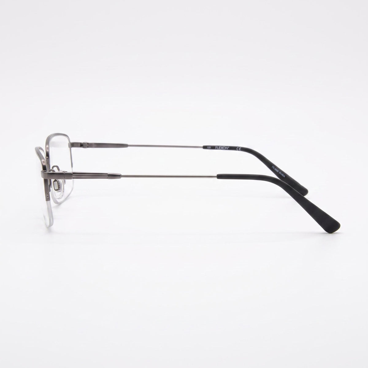 Flexon Gunmetal Rectangle Eyeglasses Unisex, 55mm, Photo 2