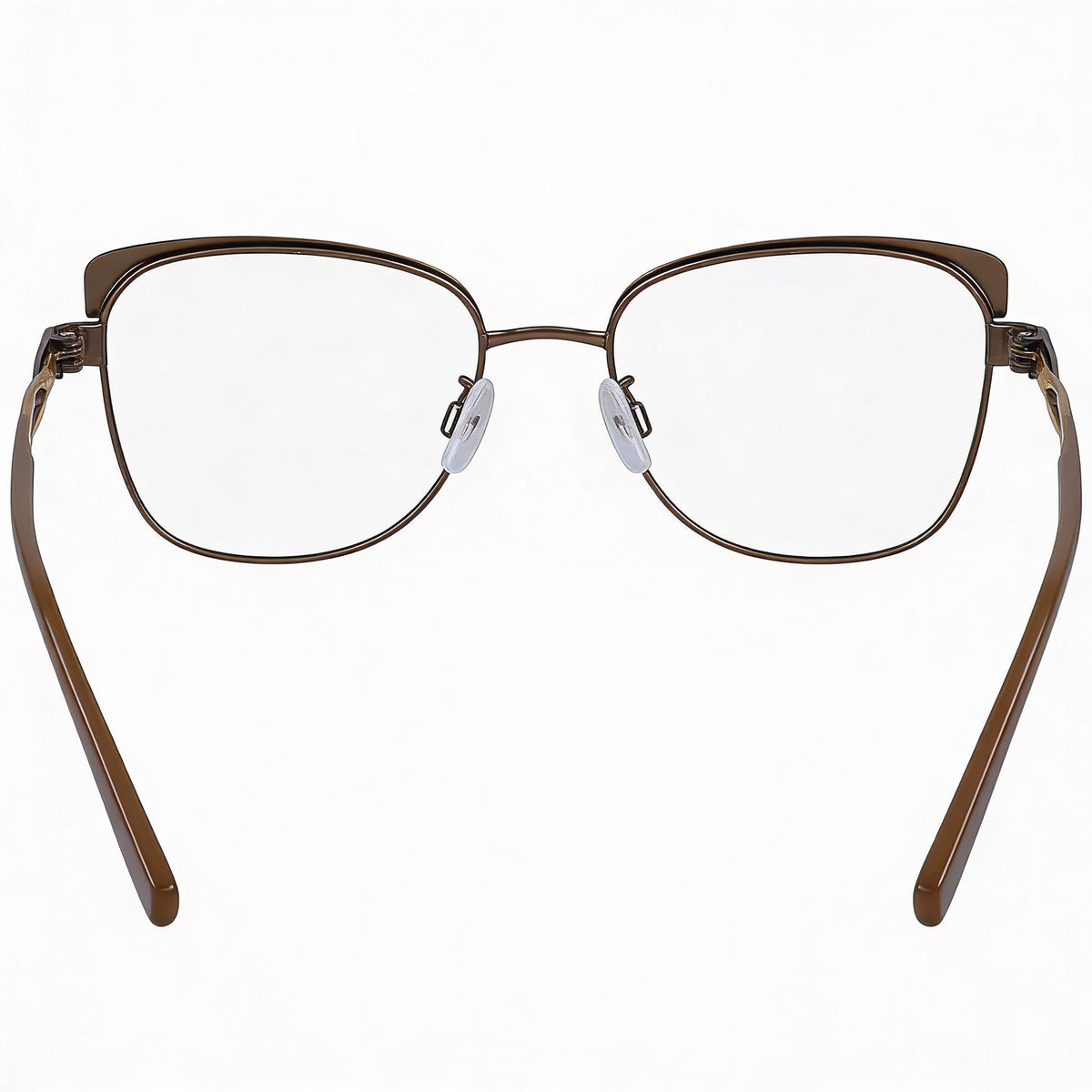Gafas Flexon W3012 Marrón Rectangulares para Hombre, de Metal, Photo 2