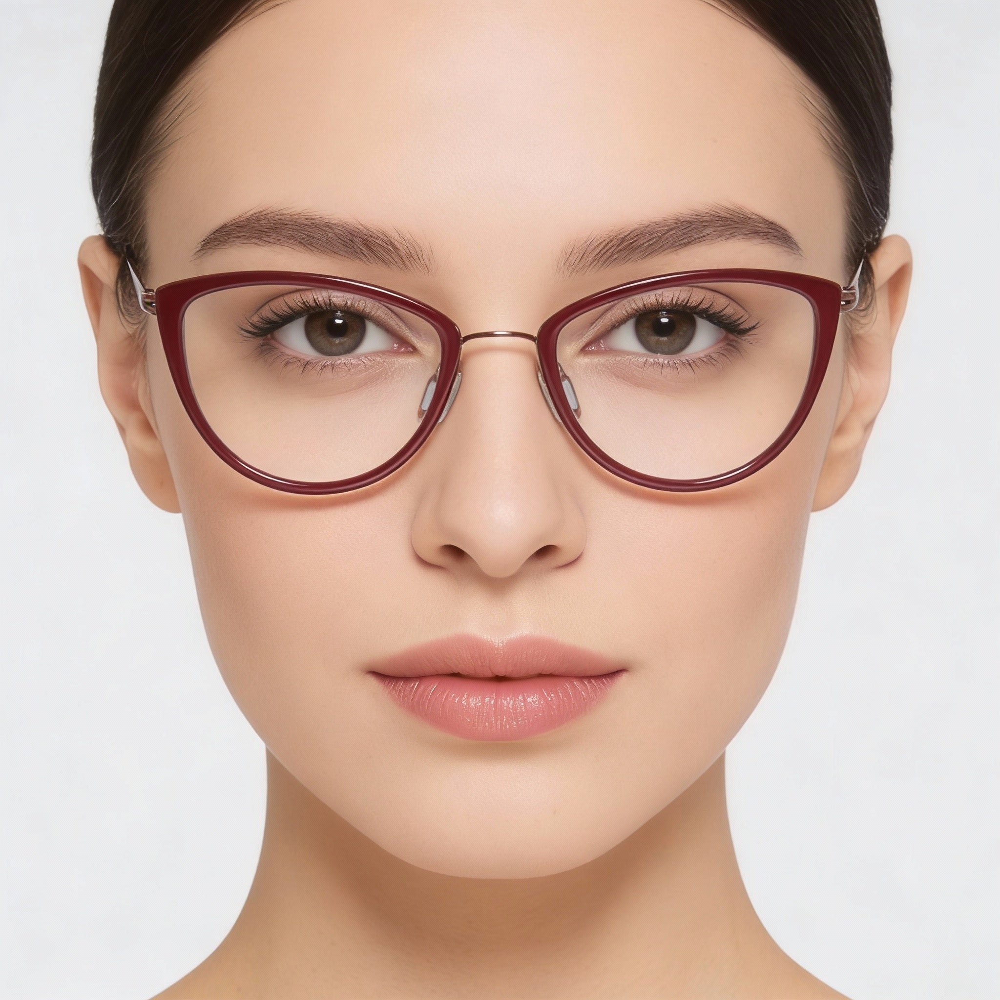 Flexon W3020 Blush Cat Eye Eyeglasses for Women, Acetate 52mm, Photo 4