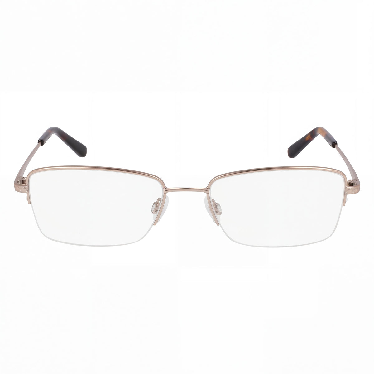 Flexon W3043 Satin Taupe Rectangle Eyeglasses Unisex, Acetate 54mm, Photo 2