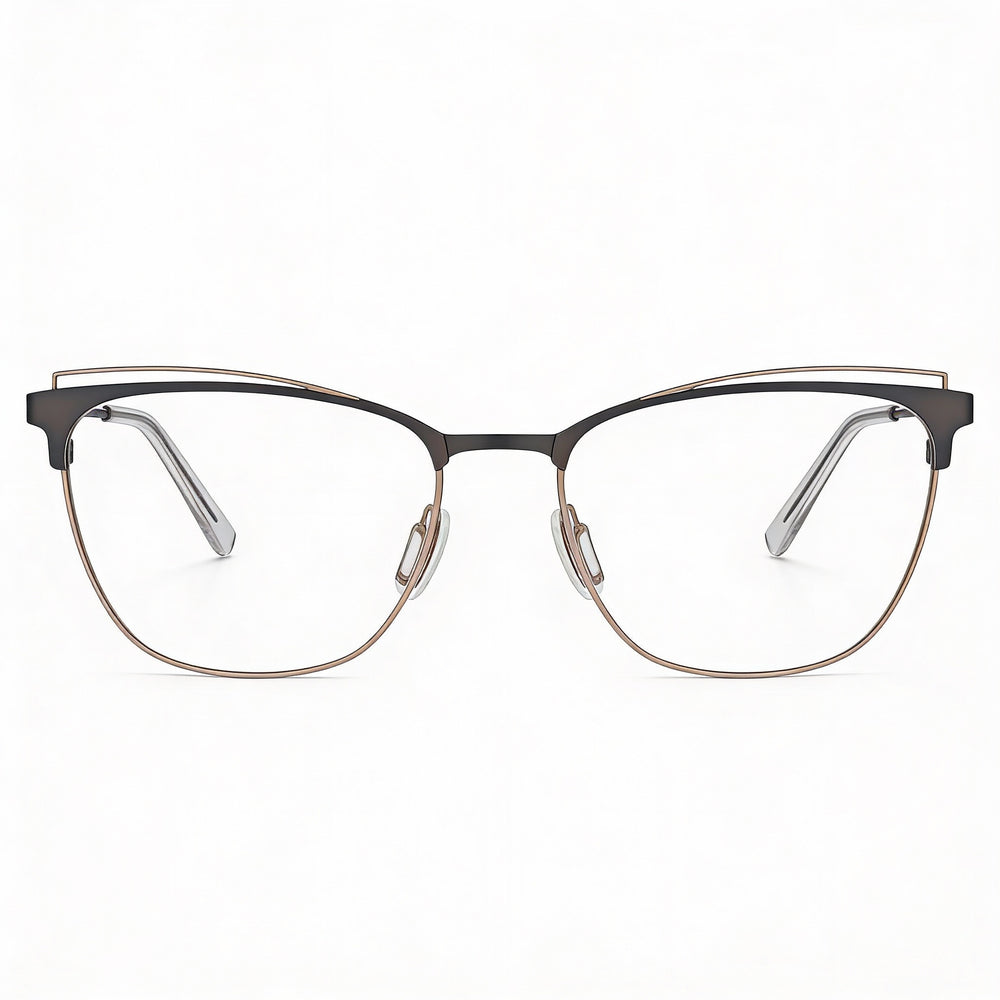 Flexon W3100 Cat Eye Eyeglasses for Women — front view, Acetate