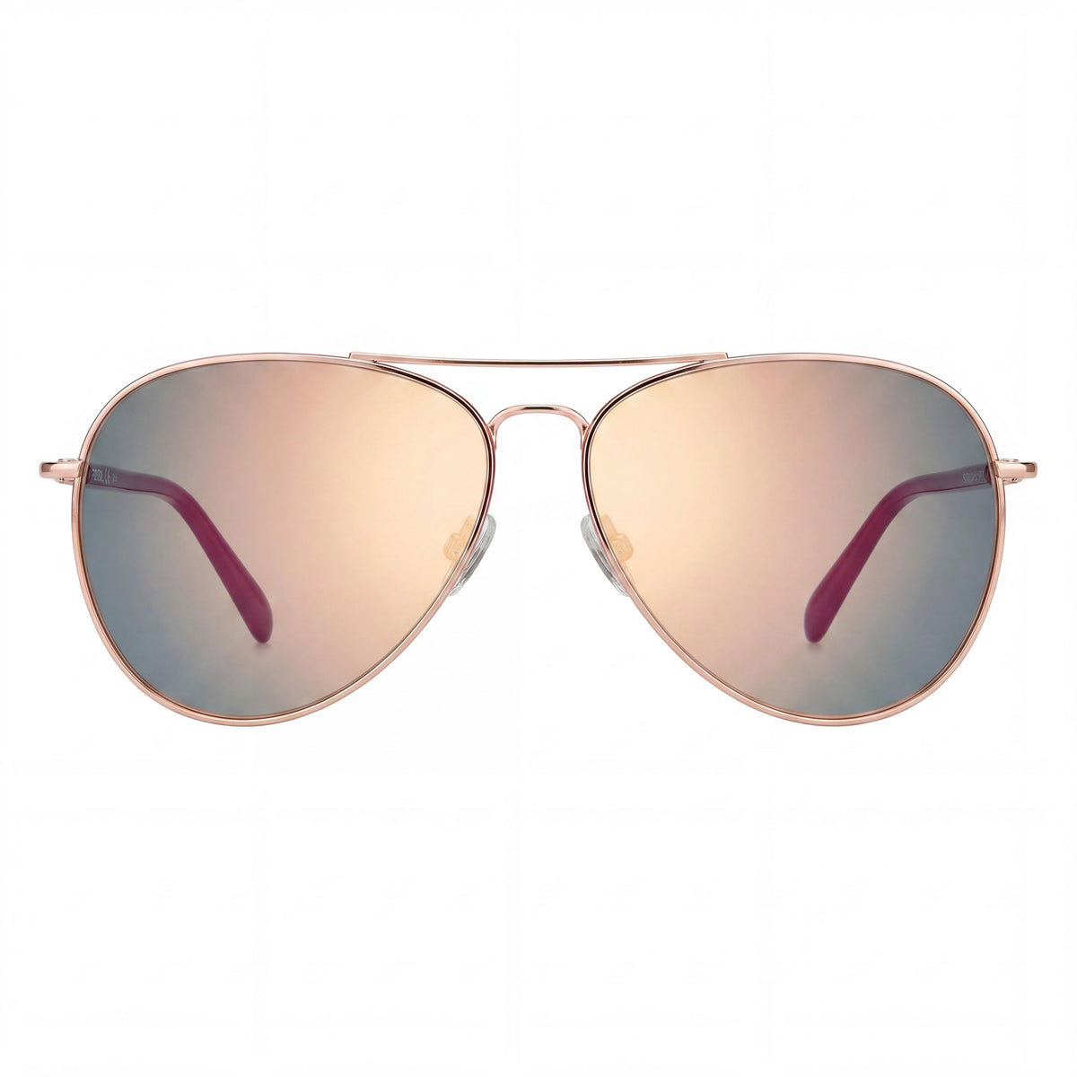Fossil 3102/G/S Pink Aviator Sunglasses for Women, 58mm, Photo 2