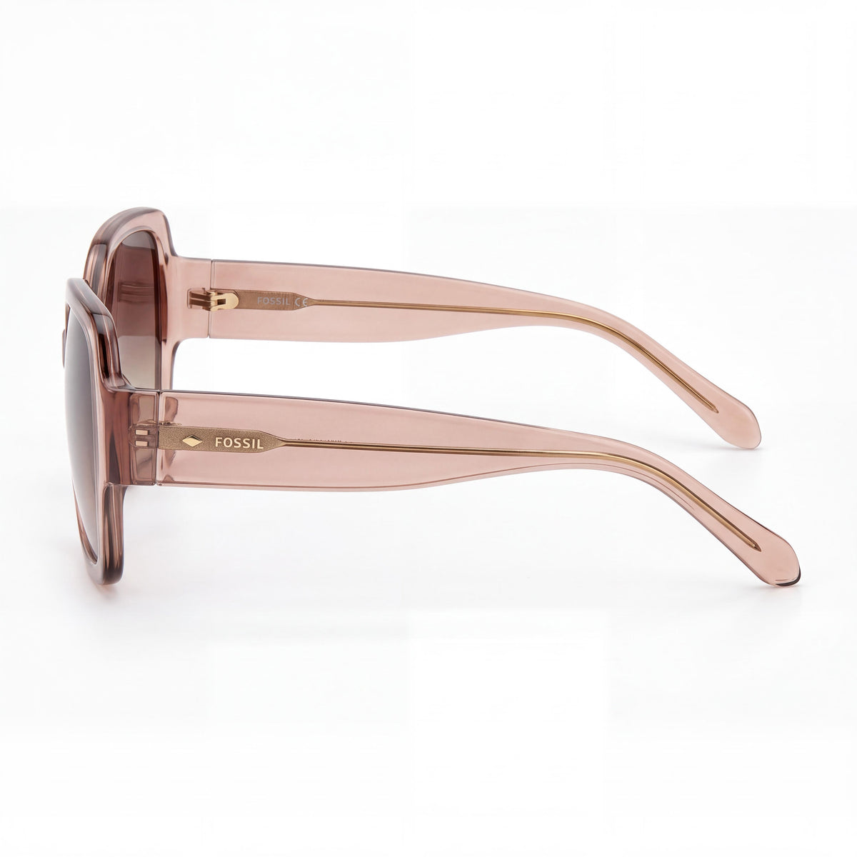 Fossil 3151/G/S Crystal Beige/Brown Square Sunglasses for Women, 58mm, Photo 3