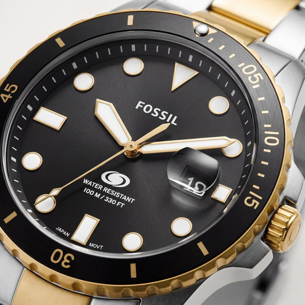 Fossil Blue FS6078 Men's Watch — front view, Quartz movement 42mm