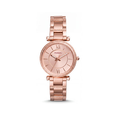 Fossil Carlie ES4301 Gold Stainless Steel Women's Watch, 35mm