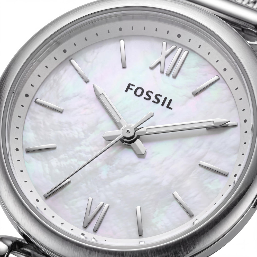 Fossil Carlie ES4432 Women's Watch — front view, Quartz movement 28mm