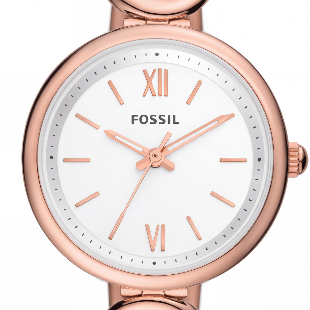 Fossil Carlie ES5273 Women's Watch — front view, Quartz movement 30mm