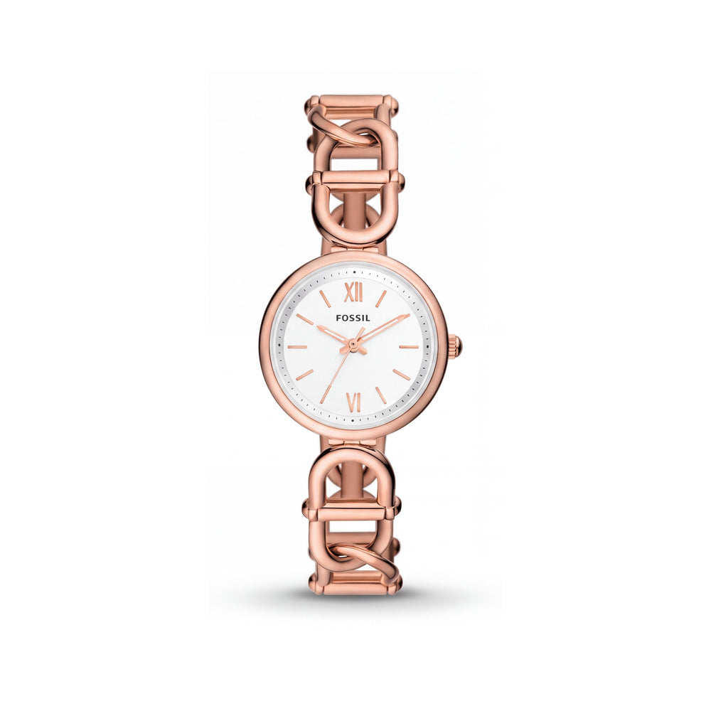 Fossil Carlie ES5273 Gold Stainless Steel Women's Watch, 30mm