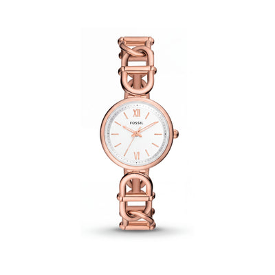 Fossil Carlie ES5273 Gold Stainless Steel Women's Watch, 30mm