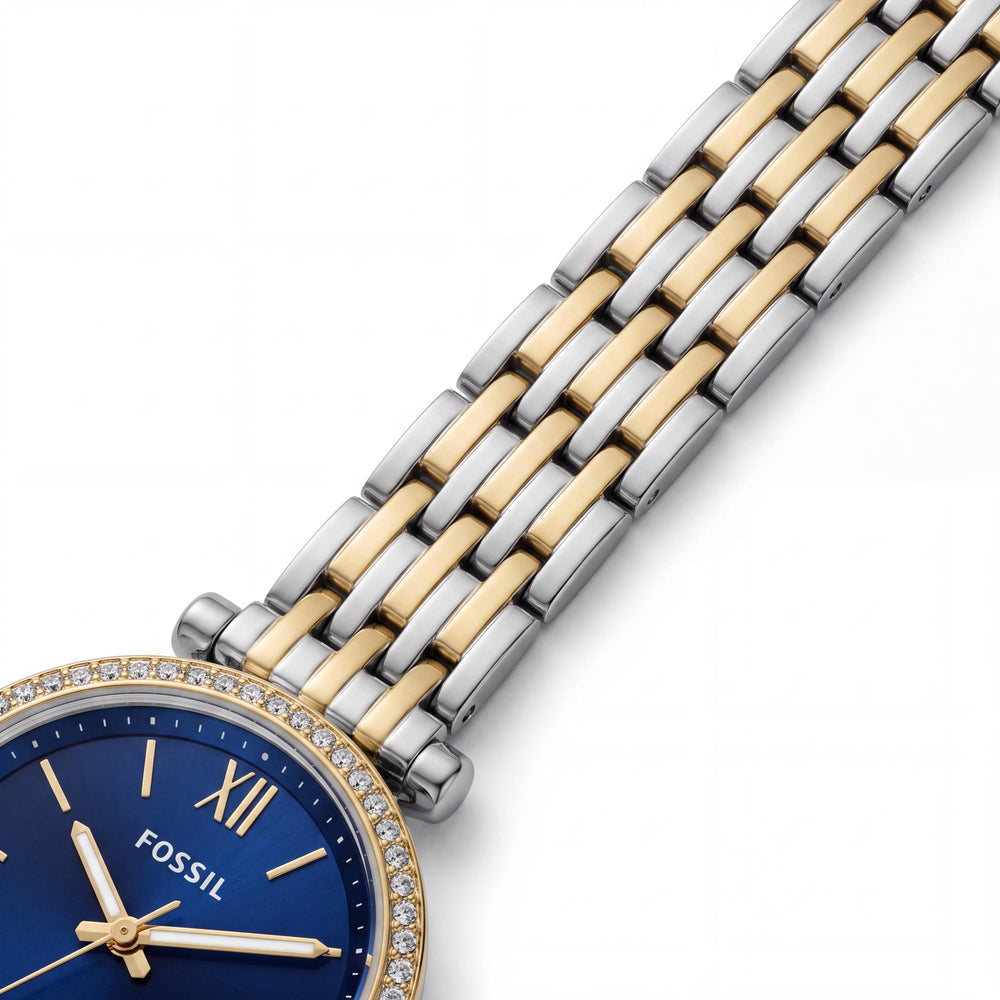 Fossil ES5438 Women's Watch — side view, Stainless Steel case 28mm