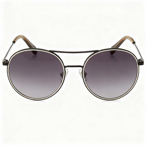 Fossil Casual Round Sunglasses for Women — front view, Alloy Steel frame