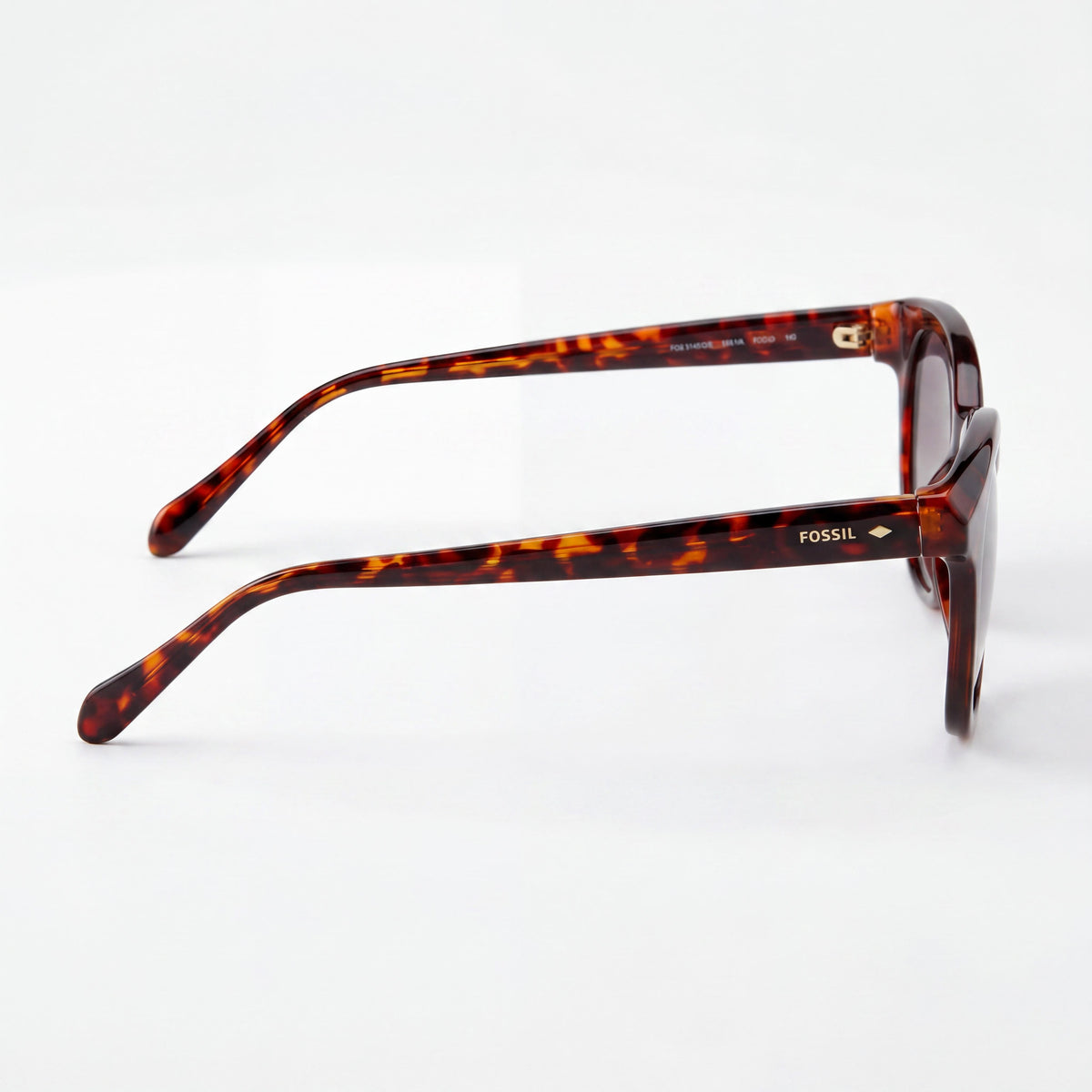 Fossil Casual Havana Brown Round Gradient Sunglasses for Women, 53mm, Photo 3