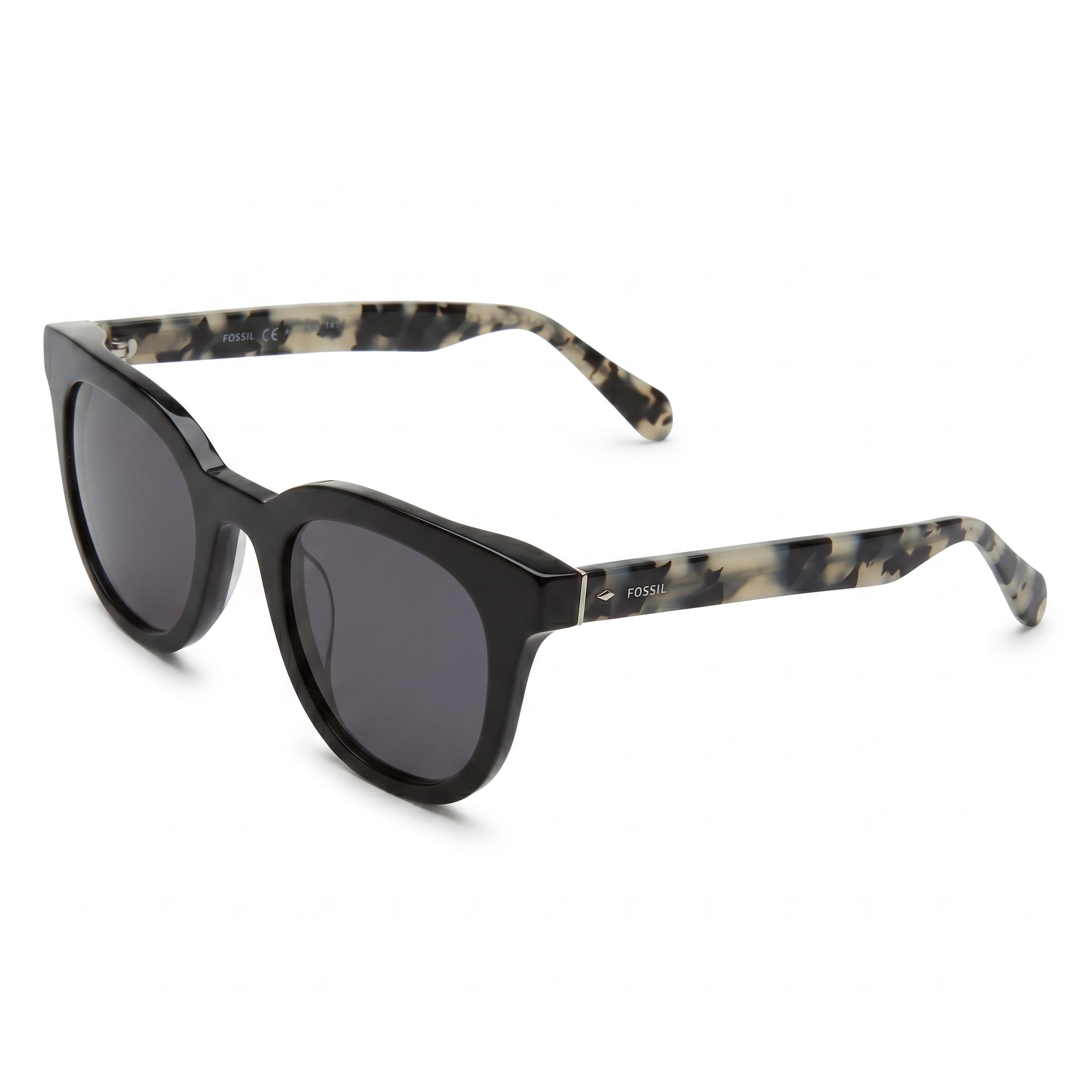 Fossil Fos 2097/S Black Cat Eye Sunglasses for Women, 48mm, Photo 1