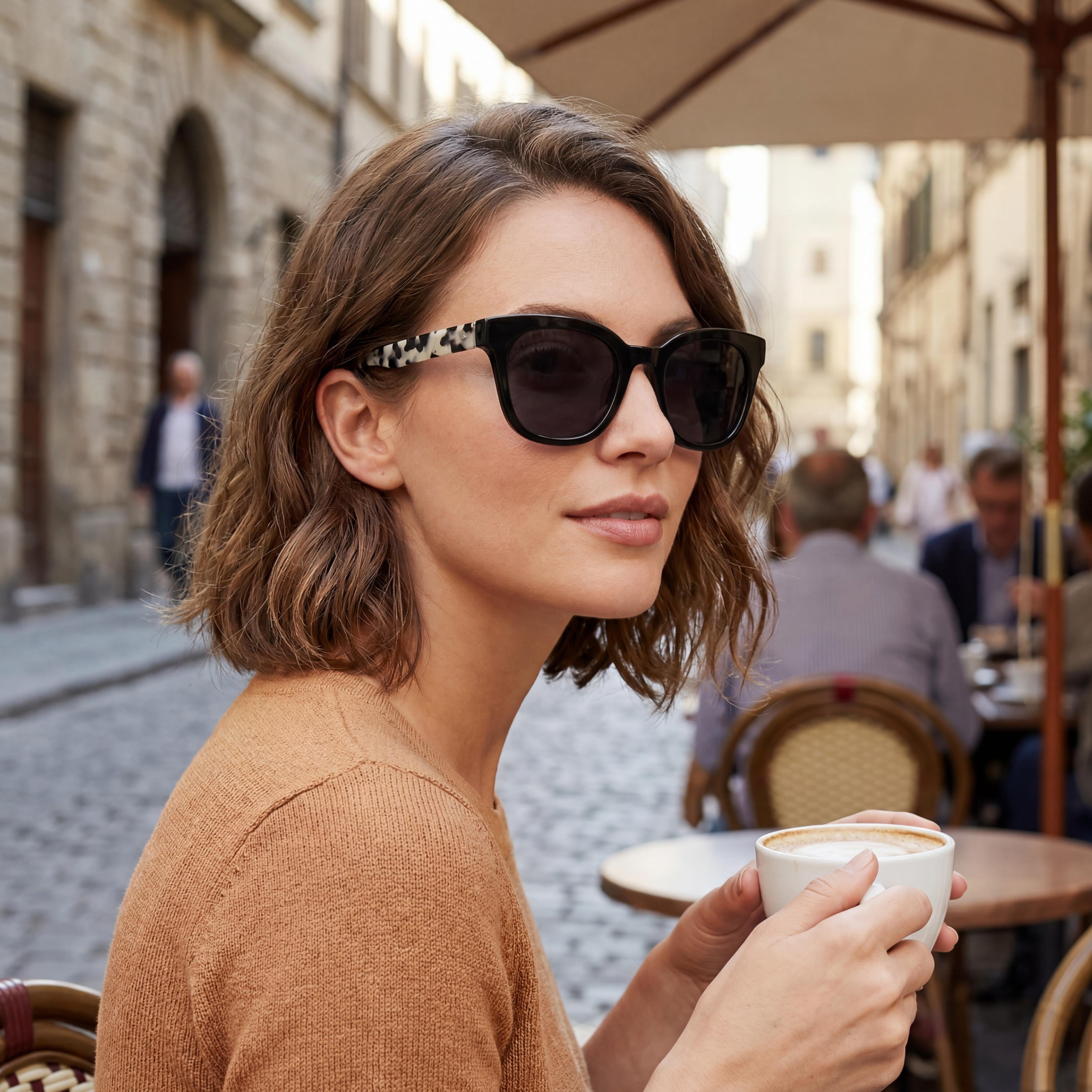 Fossil Fos 2097/S Black Cat Eye Sunglasses for Women, 48mm, Photo 3