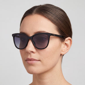 Fossil Fos 2115/G/S Black Sunglasses Women — lifestyle wear, city streets and open-air cafes