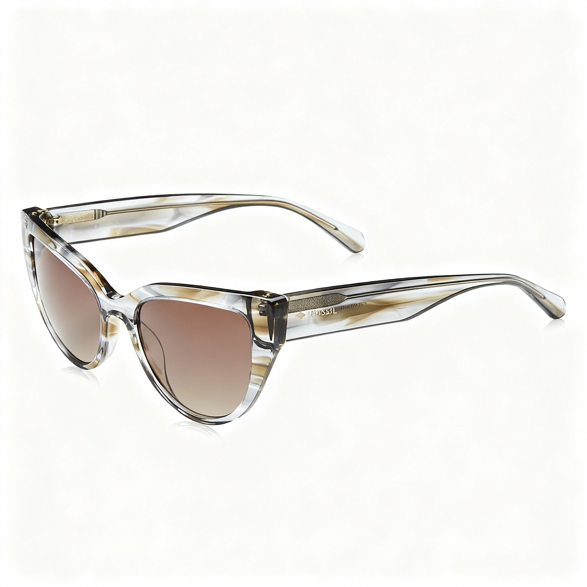 Gafas de sol Fossil FOS 2125/S de mujer, color marrón con patrón gris, 52mm, Photo 2