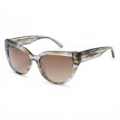 Fossil FOS 2125/S Havana Cat Eye Sunglasses for Women, Brown Shaded lens