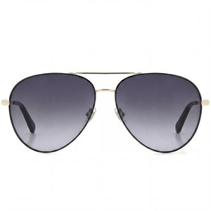 Fossil Fos 2140/G/S Aviator Sunglasses for Women — front view, Stainless Steel frame