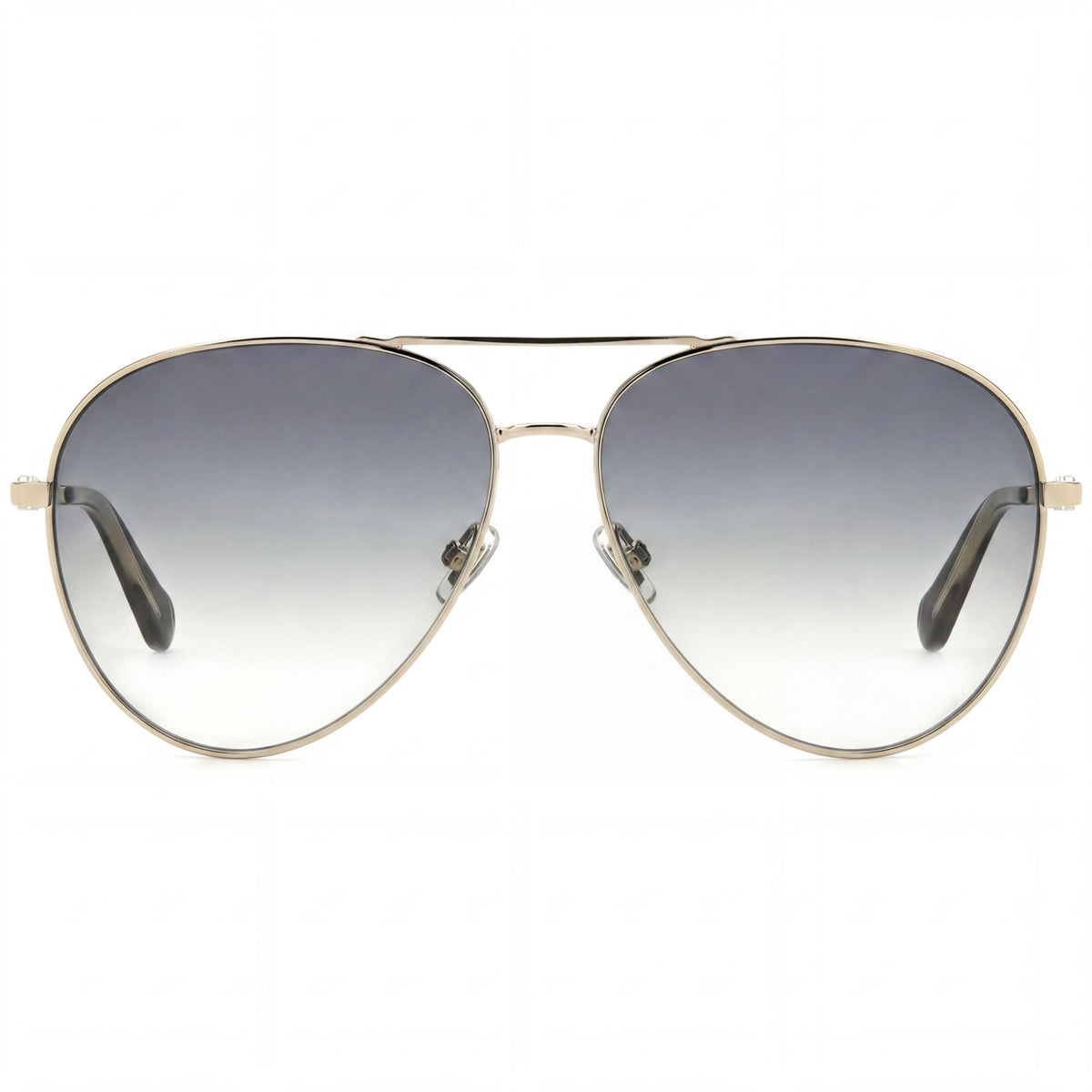 Fossil Fos 2140/G/S Gold Aviator Sunglasses for Women, 59mm, Photo 2