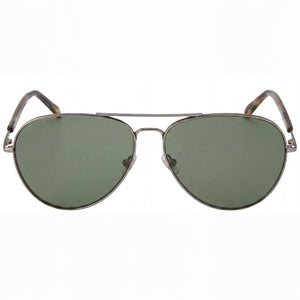 Fossil Fos 3104/G/S Aviator Sunglasses for Unisex — front view, Stainless Steel frame