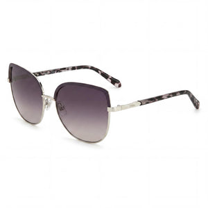 Fossil Fos 3126/G/S Gray Butterfly Sunglasses for Women, Pink lens