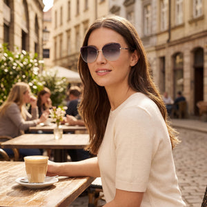 Fossil Fos 3126/G/S Gray Sunglasses Women — outdoor wear, Pink lens