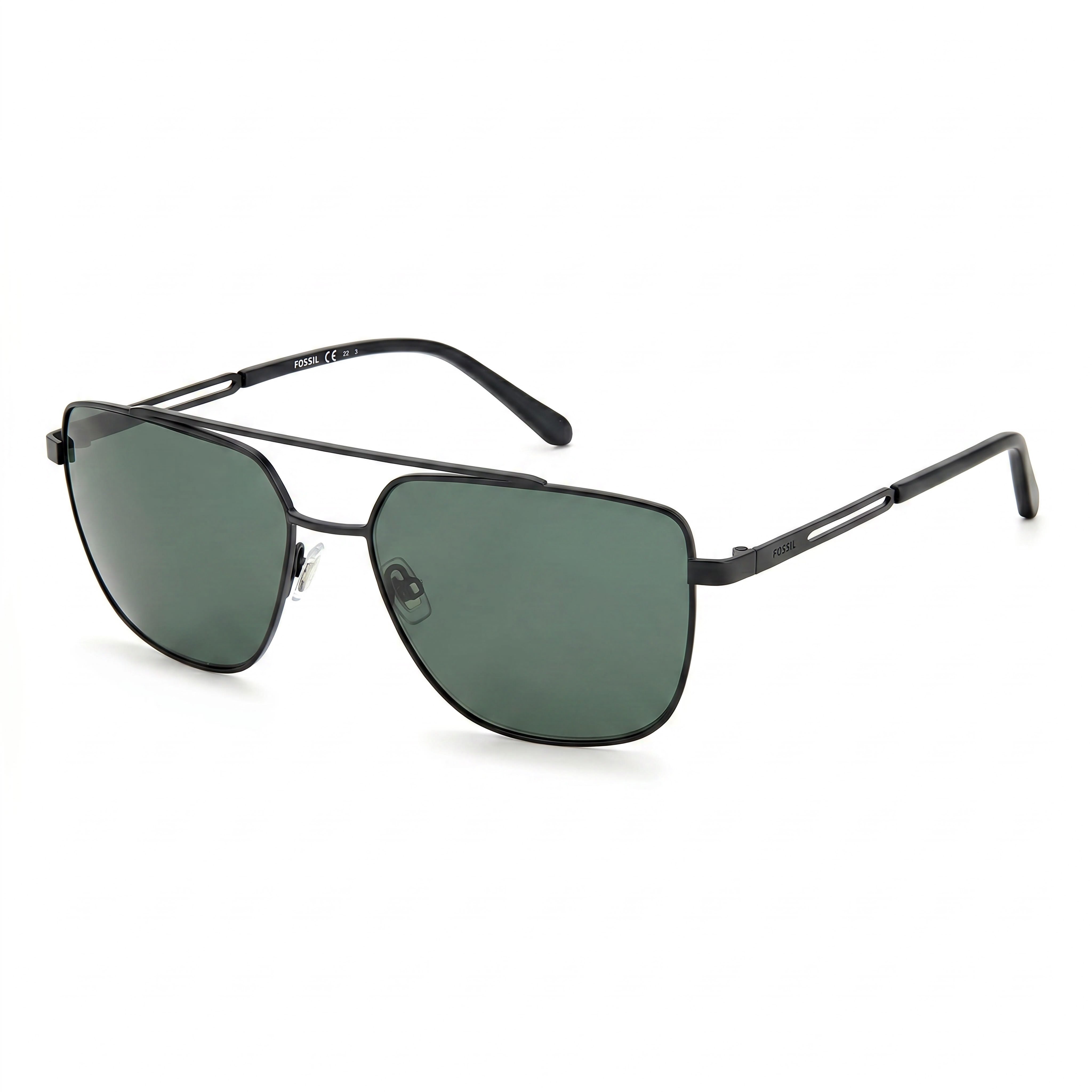 Gafas de sol de aviador Fossil FOS 3129/G/S color rutenio mate gris, 59mm, Photo 1