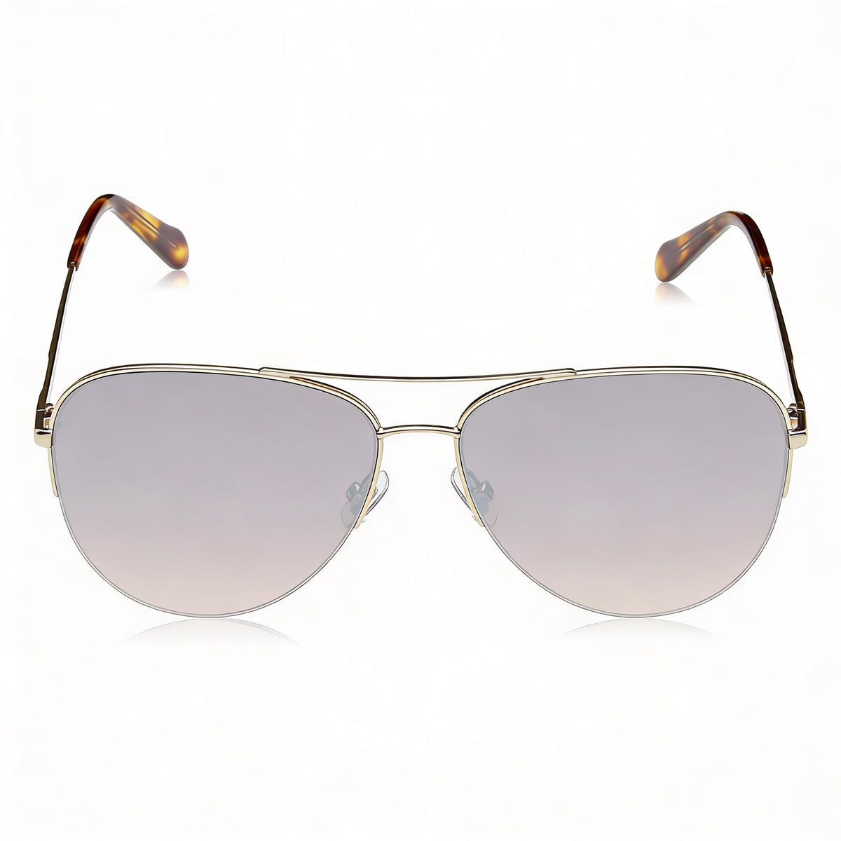 Gafas de sol Fossil FOS 3137/G/S de aviador para mujer, oro claro, 58 mm, Photo 2