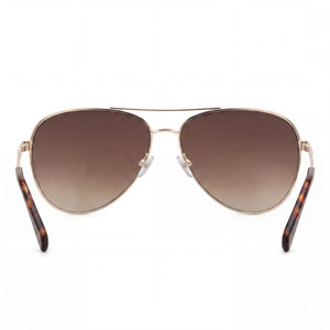 Fossil FOS 3137/G/S Aviator Sunglasses for Women — interior view, Non-Polarized lens detail