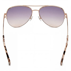 Fossil Fos 3137/G/S Aviator Sunglasses for Women — interior view, Non-Polarized lens detail