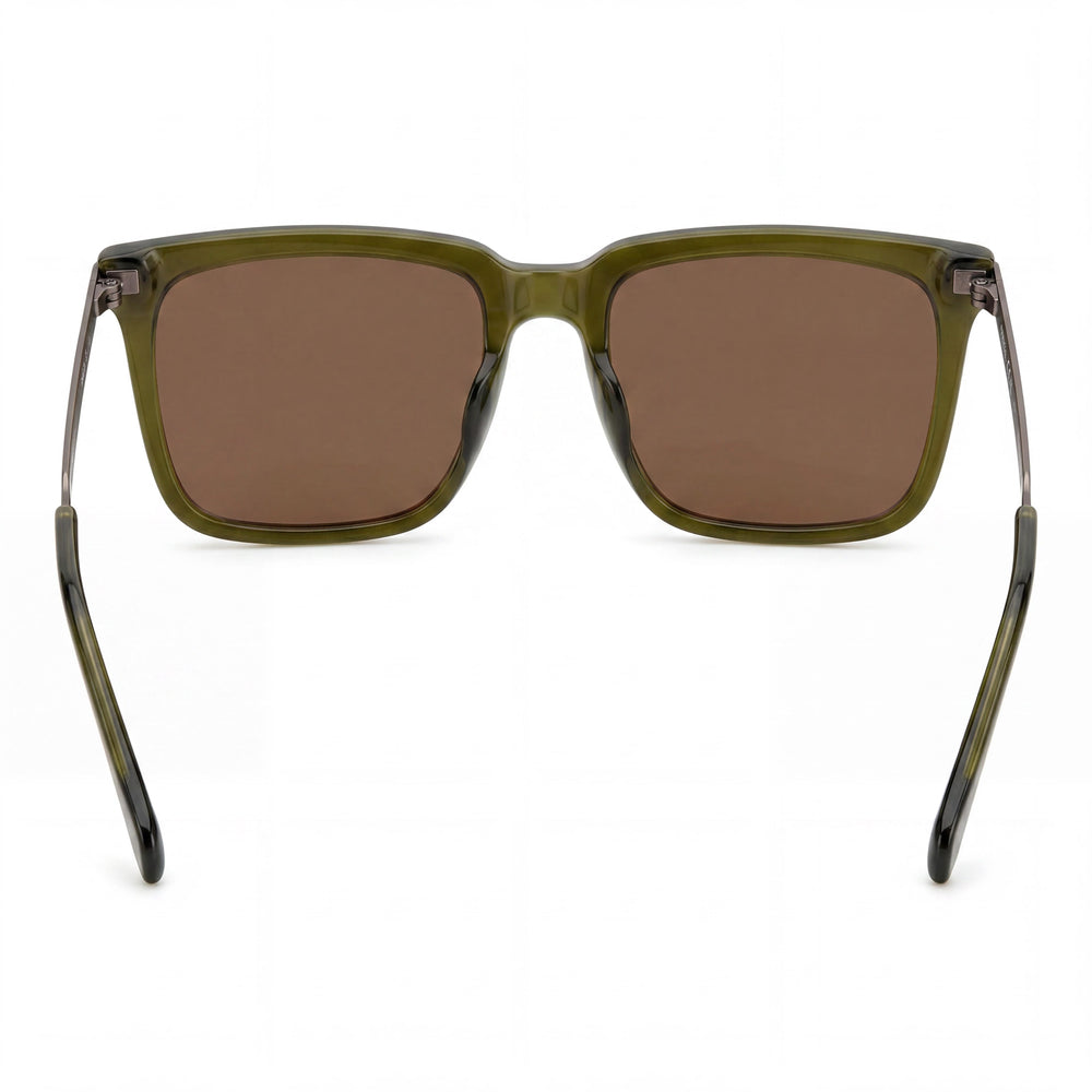 Fossil Fos 3152/G/S Square Sunglasses Men — side view, Crystal Green lens