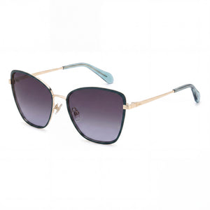 Fossil FOS 3159/G/S Green Cat Eye Eyeglasses for Women, Stainless Steel frame