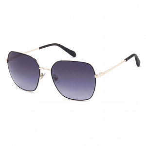 Fossil FOS 3174/G/S Black Square Sunglasses for Unisex, Transparent lens