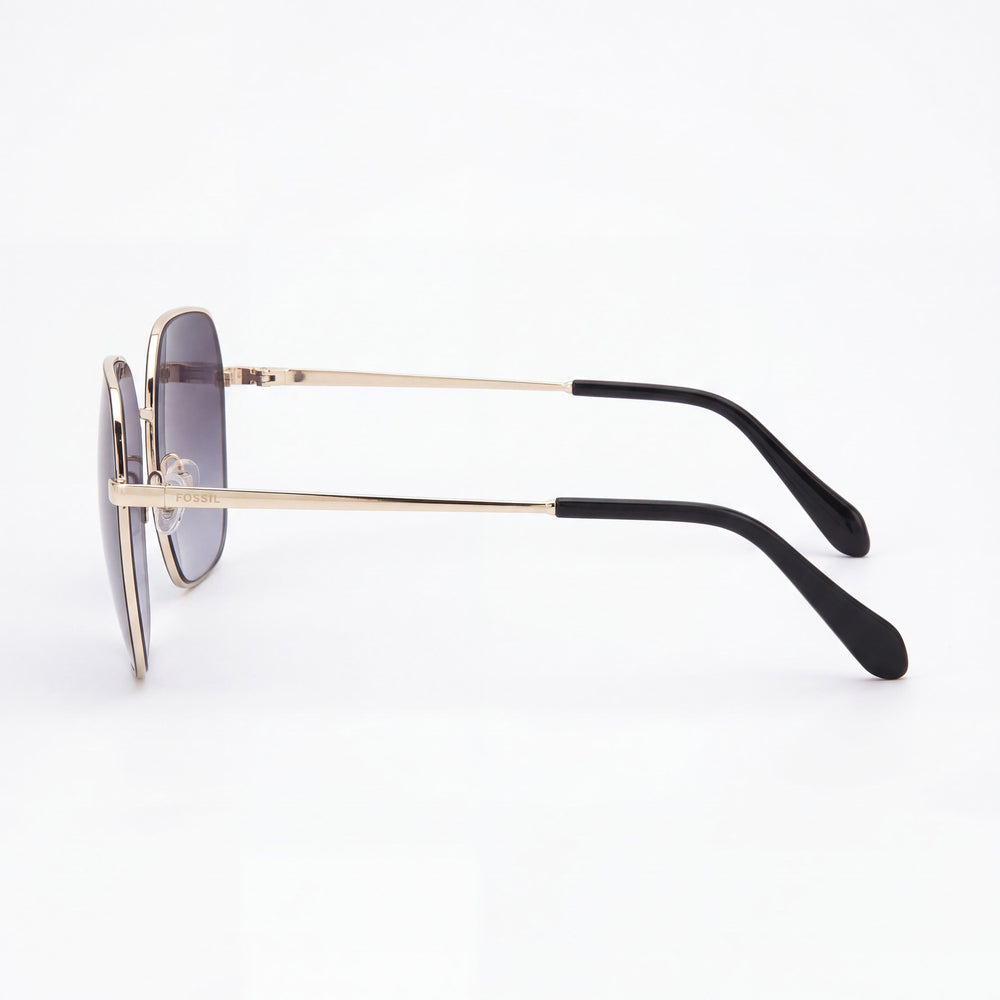Fossil FOS 3174/G/S Square Sunglasses Unisex — side view, Clear Demo Transparent lens