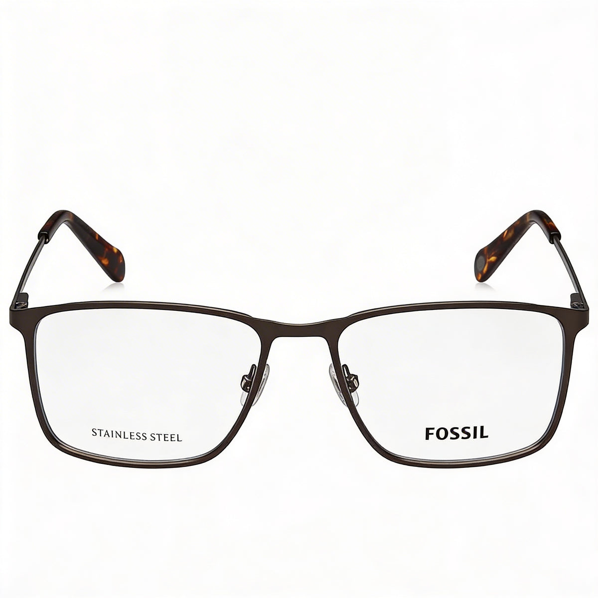 Gafas de sol unisex Fossil FOS 7091/G con montura de acero inoxidable en tono oscuro y lentes de policarbonato no polarizado de 53 mm., Photo 2