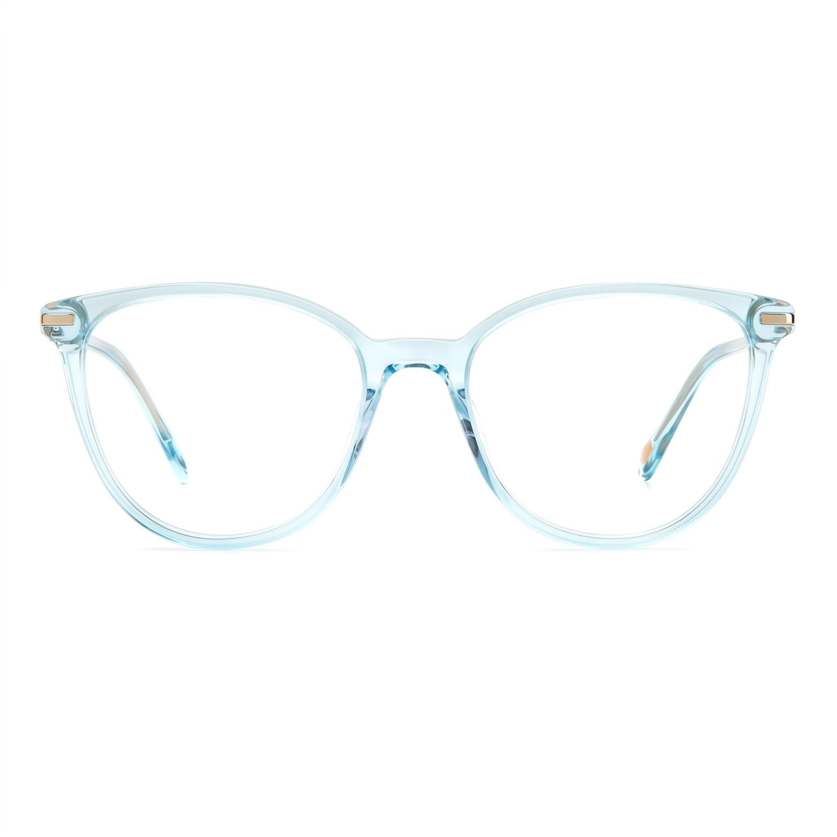 Gafas graduadas Fossil Fos 7106 cuadradas de color turquesa cristal para mujer, 51 mm, Photo 2