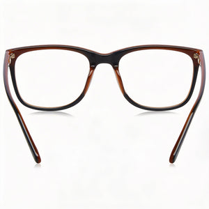 Fossil FOS 7109 Rectangle Eyeglasses Women — side view, Black Acetate temples