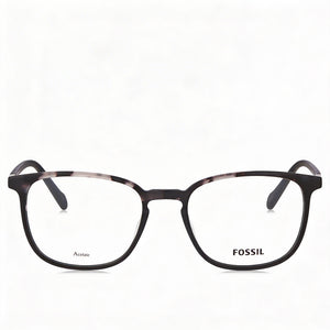 Fossil Fos 7116/G Square Eyeglasses for Men — front view, Plastic