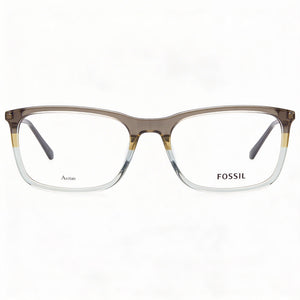 Fossil Fos 7128 Rectangle Eyeglasses Unisex — front view, Acetate