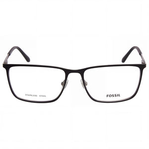 Fossil FOS 7129 Rectangle Eyeglasses for Men — front view, Alloy Steel