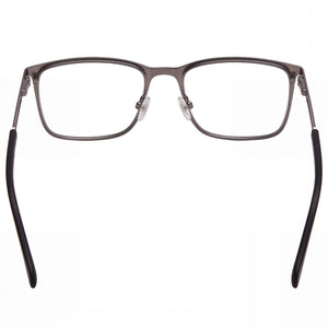 Fossil FOS 7129 Rectangle Eyeglasses Men — side view, Black Alloy Steel temples