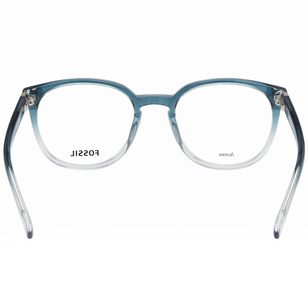 Fossil Fos 7145 Teal Round Eyeglasses for Men, Plastic 49mm, Photo 3