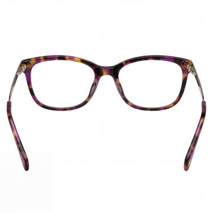 Fossil FOS 7150 Rectangle Eyeglasses Women — side view, Havana Acetate temples