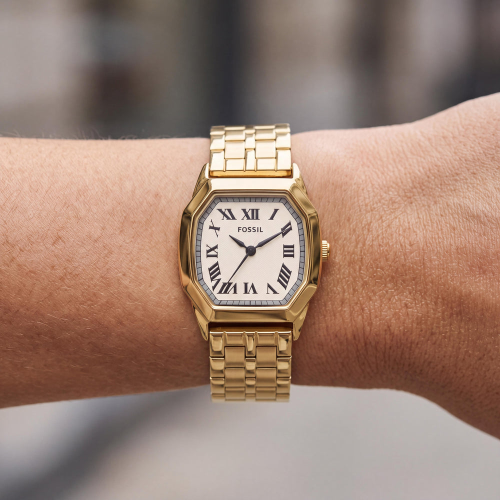 Fossil FS5512 Women Watch — side view, Stainless Steel case 27mm