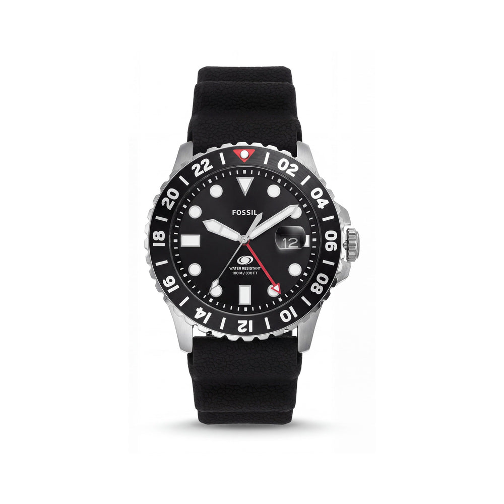 Fossil FS6036 Black Stainless Steel Men's Watch, 46mm