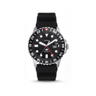 Fossil FS6036 Black Stainless Steel Men's Watch, 46mm