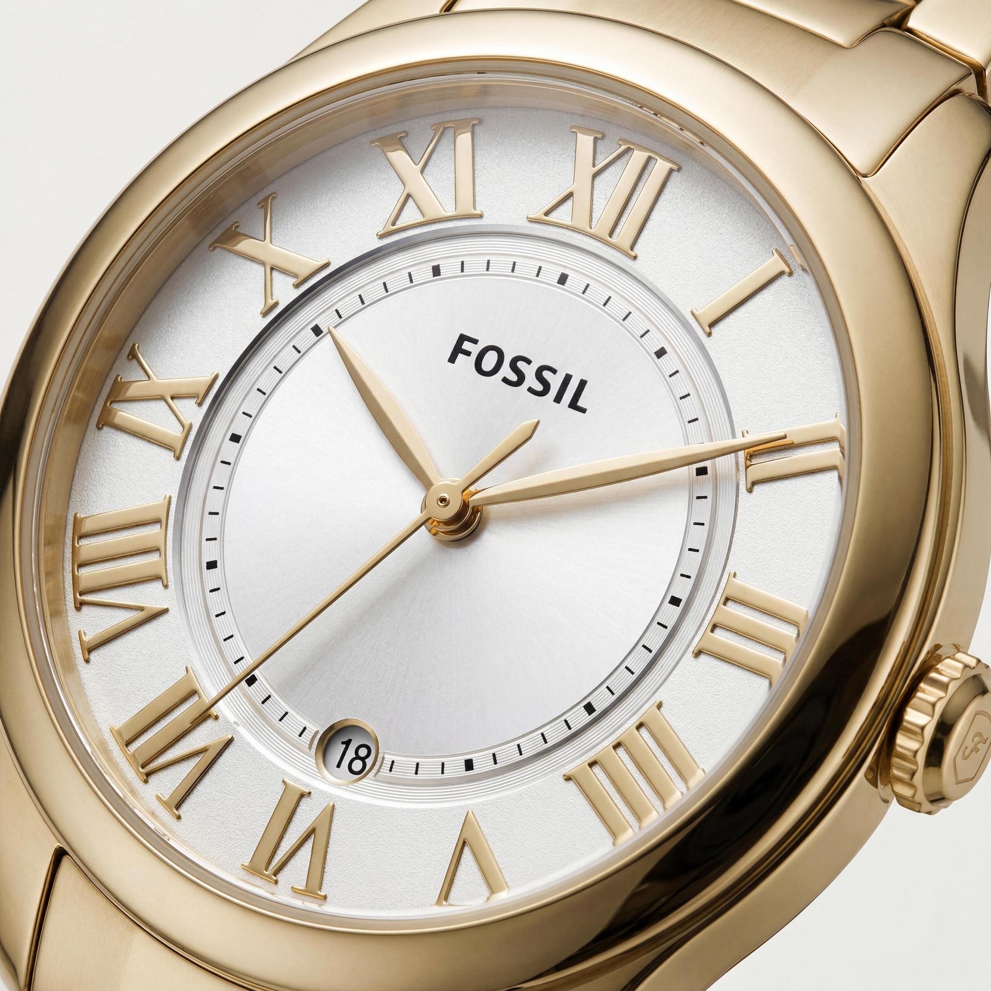 Fossil Gilmore Women's Watch, Gold Dial Stainless Steel 38mm, Photo 2